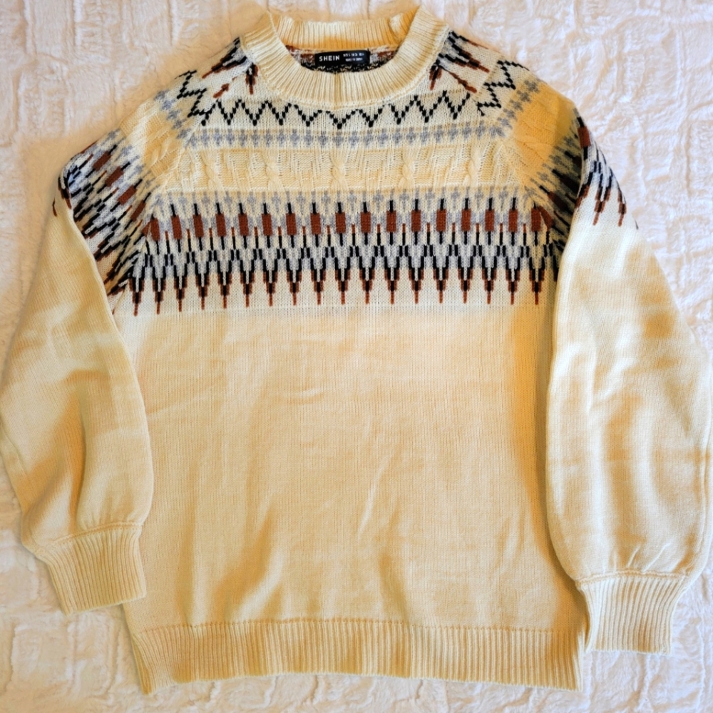 Lightweight isle sweater, Nwot